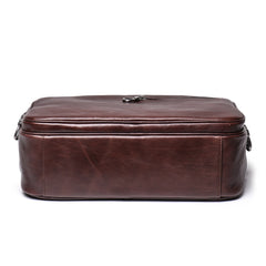 Coffee Leather Mens Briefcase Work Briefcase Business Briefcase Laptop Briefcase For Men