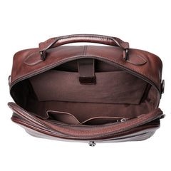 Brown Leather Mens Briefcase Work Briefcase Business Briefcase Laptop Briefcase For Men