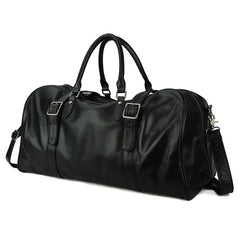 Coffee Leather Mens Large Weekender Bag Duffle Bag Overnight Bag Travel Bag for Men