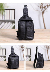 Cool Black Nylon Men's Sling Bag Camouflage Chest Bag Nylon One shoulder Backpack Sports Bag For Men - iwalletsmen