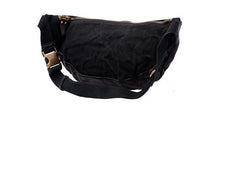 Cool Black Leather Mens Chest Bag Fanny Pack Waist Bags Coffee Leather Hip Bag Bum Bag For Men - iwalletsmen