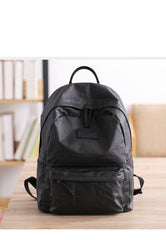 Cool Black Nylon Backpack Men's 14 inches Waterproof Backpack School Backpack For Men - iwalletsmen
