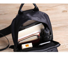 Cool Black Nylon Men's Sling Bag Chest Bag Nylon One shoulder Backpack Sling Pack For Men - iwalletsmen