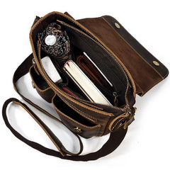 Cool Coffee LEATHER MENS 10 inches Vertical iPAD BAG COURIER BAG Brown MESSENGER BAG FOR MEN - iwalletsmen