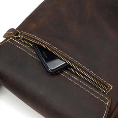 Cool Coffee LEATHER MENS 10 inches Vertical iPAD BAG COURIER BAG Brown MESSENGER BAG FOR MEN - iwalletsmen