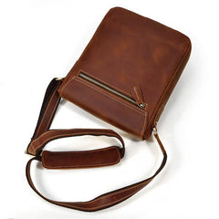 Cool Coffee LEATHER MENS 10 inches Vertical iPAD BAG COURIER BAG Brown MESSENGER BAG FOR MEN - iwalletsmen