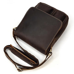 Cool Coffee LEATHER MENS 10 inches Vertical iPAD BAG COURIER BAG Brown MESSENGER BAG FOR MEN - iwalletsmen