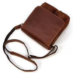 Cool Coffee LEATHER MENS 10 inches Vertical iPAD BAG COURIER BAG Brown MESSENGER BAG FOR MEN - iwalletsmen