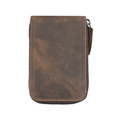 Cool Brown Leather Men's Multi-Card Wallet Coin Wallet Card Wallet For Men - iwalletsmen
