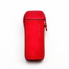 Red Leather Mens 20pcs 100s Cigarette Holder Case Cool Custom Cigarette Case for Men