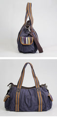Cool Canvas Black Men 13 inches Messenger Bag Green Side Bag Travel Handbag For Men - iwalletsmen