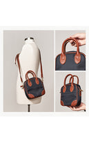 Fashion Nylon Leather Mens Womens Black Small Square Side Bag Messenger Bags Small Handbag for Men Women - iwalletsmen
