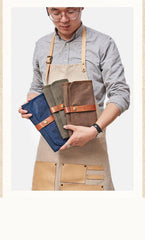 Cool Canvas Large Mens Trifold Clutch Wallet Canvas Long Casual Clutch Purse For Men - iwalletsmen