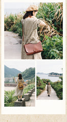 Cool Leather Mens Small Side Bag Leather Courier Bags Messenger Bags Side Bag for Men - iwalletsmen