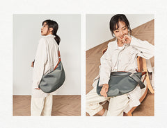 Fashion Nylon Mens Womens Khaki Messenger Bags Nylon Side Bag Shoulder Bag for Men Women - iwalletsmen
