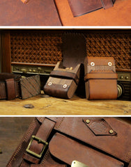 Cool Wooden Leather Mens 20pcs Cigarette Cases With Belt Loop Best Cigarettes Holder Box for Men