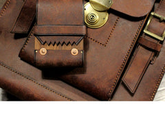 Cool Wooden Leather Mens 20pcs Cigarette Cases With Belt Loop Best Cigarettes Holder Box for Men