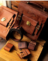 Cool Wooden Leather Mens 20pcs Cigarette Cases With Belt Loop Best Cigarettes Holder Box for Men