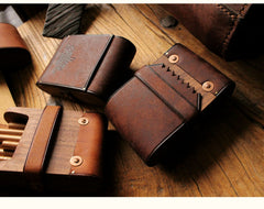 Cool Wooden Leather Mens 20pcs Cigarette Cases With Belt Loop Best Cigarettes Holder Box for Men