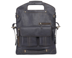 Cool 3-in-1 Brown Leather Mens Backpack Side Bag Laptop Handbag Backpack for Men - iwalletsmen