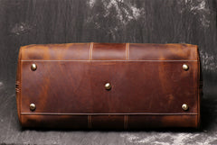 Cool Leather Men Large Brown Overnight Bag Travel Bag Weekender Bag For Men - iwalletsmen