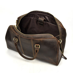 Cool Leather Men Large Brown Overnight Bag Travel Bag Weekender Bag For Men - iwalletsmen
