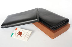 Cool Black Mens Leather Bifold Long Wallet Phone Soft Leather Long Wallet for Men - iwalletsmen
