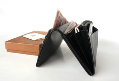 Cool Black Mens Leather Bifold Long Wallet Phone Soft Leather Long Wallet for Men - iwalletsmen