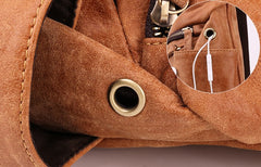 Cool Camel Black Leather Chest Bags Sling Bag Sling Crossbody Bag For Men - iwalletsmen