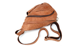 Cool Camel Black Leather Chest Bags Sling Bag Sling Crossbody Bag For Men - iwalletsmen