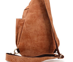 Cool Camel Black Leather Chest Bags Sling Bag Sling Crossbody Bag For Men - iwalletsmen