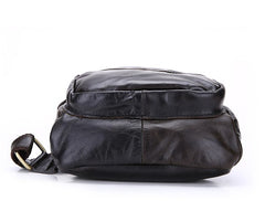 Cool Black and Brown Mens Leather Chest Bag Sling Bag Sling Crossbody Bag For Men - iwalletsmen