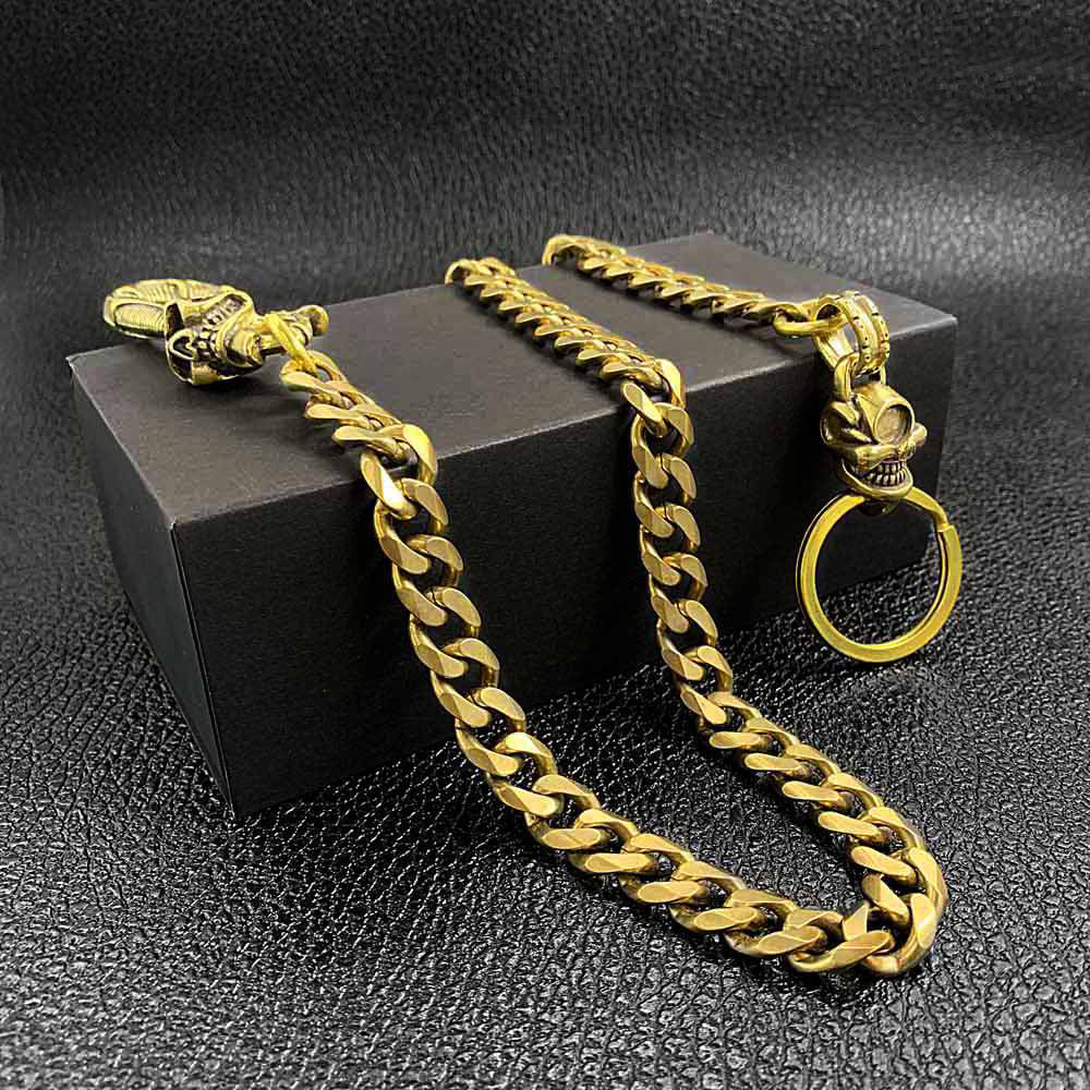 Cool Brass 19'' Mens Pants Chain Key Chain Rock Biker Wallet Chain