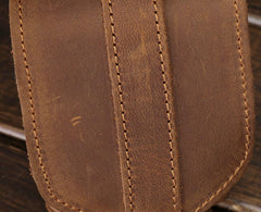 Cool Brown Leather Cigarette Case Belt Pouches BELT Cigarette Holder For Men - iwalletsmen