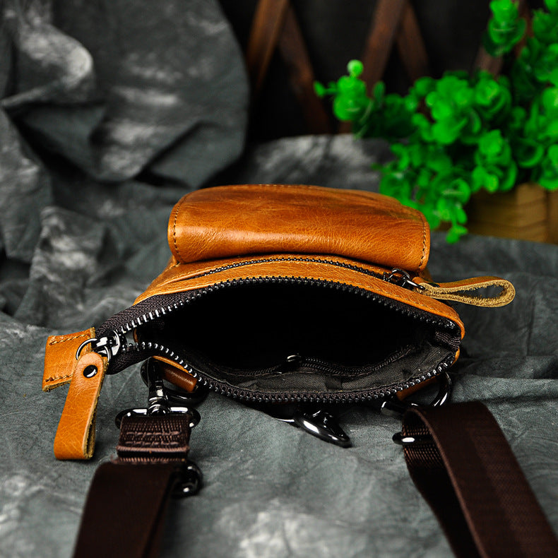 Leather Belt Pouch Mens Small Cases Waist Bag Hip Pack Belt Bag Fanny –  imessengerbags