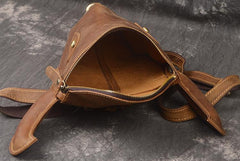 Cool Bull Leather Mens Backpack Vintage Travel Backpack Bag for Men - iwalletsmen