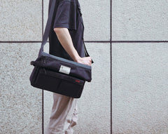 Cool OXFORD CLOTH PVC Men's Shoulder Bag School Bag Messenger Bag For Men - iwalletsmen