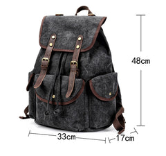 Cool Gray Fashion Mens Green Large Travel Backpack  14'' Computer Backpack for Men - iwalletsmen