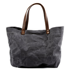 Cool Canvas Leather Mens Casual Waterproof Tote Bag Shoulder Bag Tote Purse For Men - iwalletsmen