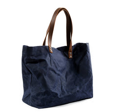 Cool Canvas Leather Mens Casual Waterproof Tote Bag Shoulder Bag Tote Purse For Men - iwalletsmen