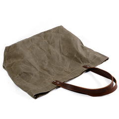 Cool Canvas Leather Mens Casual Waterproof Tote Bag Shoulder Bag Tote Purse For Men - iwalletsmen