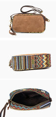 Cool Canvas Mens Green Clutch Bag Mini Side Bag Gray Small Messenger Bag For Men - iwalletsmen