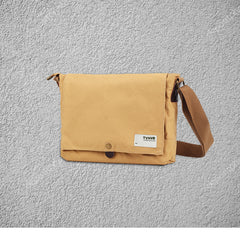 Cool Canvas Mens Side Bag 11'' Black Shoulder Bag College Bag Blue Messenger Bag for Men - iwalletsmen