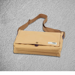 Cool Canvas Mens Side Bag 11'' Black Shoulder Bag College Bag Blue Messenger Bag for Men - iwalletsmen