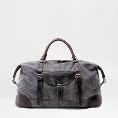 Cool Waxed Canvas Leather Mens Large Travel Weekender Bag Waterproof Duffle bag for Men - iwalletsmen