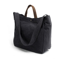 Cute Canvas Mens Womens White Handbag Tote Bag Shoulder Bag Tote Purse For Men - iwalletsmen