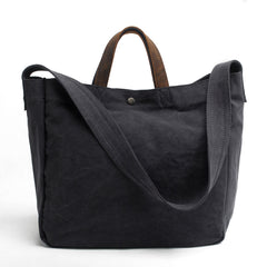 Cute Canvas Mens Womens White Handbag Tote Bag Shoulder Bag Tote Purse For Men - iwalletsmen