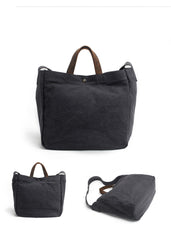 Cute Canvas Mens Womens White Handbag Tote Bag Shoulder Bag Tote Purse For Men - iwalletsmen