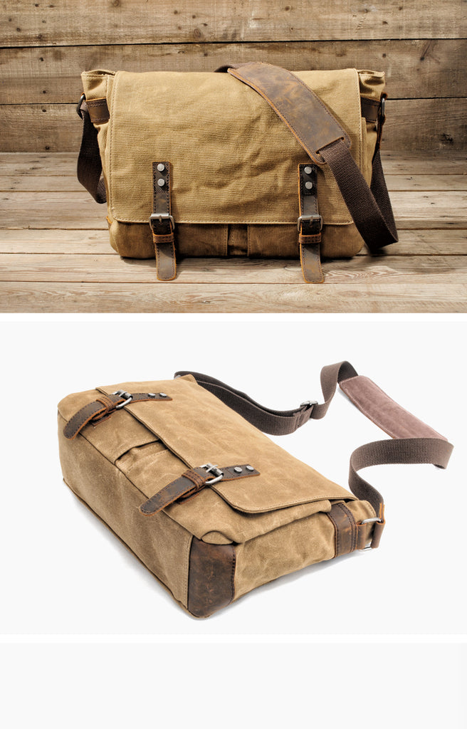 Waxed Canvas Messenger Bag