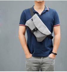 Cool Oxford Cloth PVC Men's Sling Bag Chest Bag One Shoulder Backpack For Men - iwalletsmen